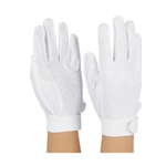 Style Plus White Deluxe Sure Grip Gloves with Strap