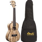 Amahi UK770C Classic Spalted Maple Concert Ukulele with Padded Gig Bag