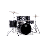 Mapex CM5294FTCDK Comet 5 Piece Drum Set 22" Bass Drum Comeplete with Cymbals and Hardware Dark Black