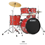 Tama ST52H5SCDS Stagestar 5 Peace Complete Drumkit Candy Red Sparkle