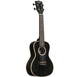 Kala KA-SDH-C_W/BAG All Solid Salt & Pepper Doghair Mahogany Concert Ukulele with Bag