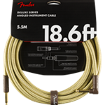 Fender Deluxe Series Tweed 18.6' Angled Guitar Cable