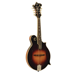 The Loar LM-600-VS All Solid F Style Mandolin with Hardshell Vintage Sunburst