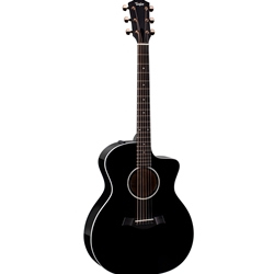 Taylor 214ce-BLKDLX Grand Auditorium Acoustic-Electric Guitar with Taylor Deluxe Hardshell