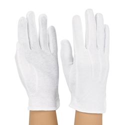 .Style Plus White Sure Grip Gloves
