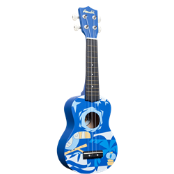 Amahi DDUK2 Blue Bird Soprano Ukulele with Gig bag