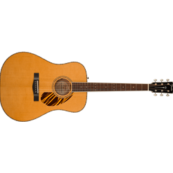 Fender PD-220E Dreadnought Acoustic Electric Guitar, Natural, with  Deluxe Hardshell