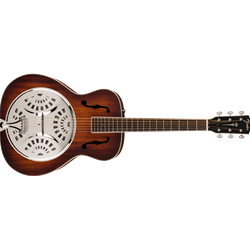 Fender PM-180E Resonator with Pickup and Hardshell Case Aged Cognac Burst