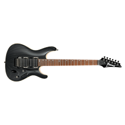 Ibanez S570AHSWK Electric Guitar with Floyd Rose Silver Wave Black