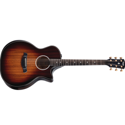 Taylor Builder's Edition 324ce Grand Auditorium Acoustic Electric Guitar with Taylor Deluxe Hardshell Brown Case