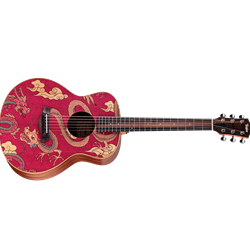 Taylor GSmini-E Special Edition Year of the Dragon Acoustic Electric Guitar with Structured Gig Bag Case