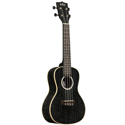 Kala KA-SDH-C_W/BAG All Solid Salt & Pepper Doghair Mahogany Concert Ukulele with Bag