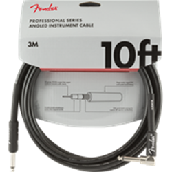 Fender Professional Series 10 ft. Black Angled Instrument Cable