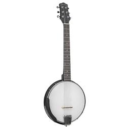 Gold Tone AC-6 Mini Banjo, Composite Banjitar Short Scale with Gigbag
