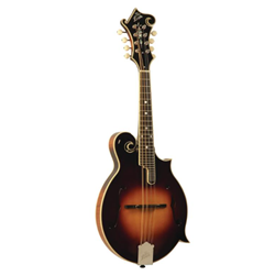 The Loar LM-600-VS All Solid F Style Mandolin with Hardshell Vintage Sunburst