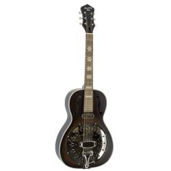 Recording King RPH-R2-E-BRB Dirty 30s Resonator Guitar w/ Mini Humbucker, Brown Sunburst